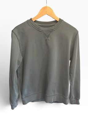 Everlane Uniform Classic French Terry Crew Sweatshirt Grey/Sage Men’s
